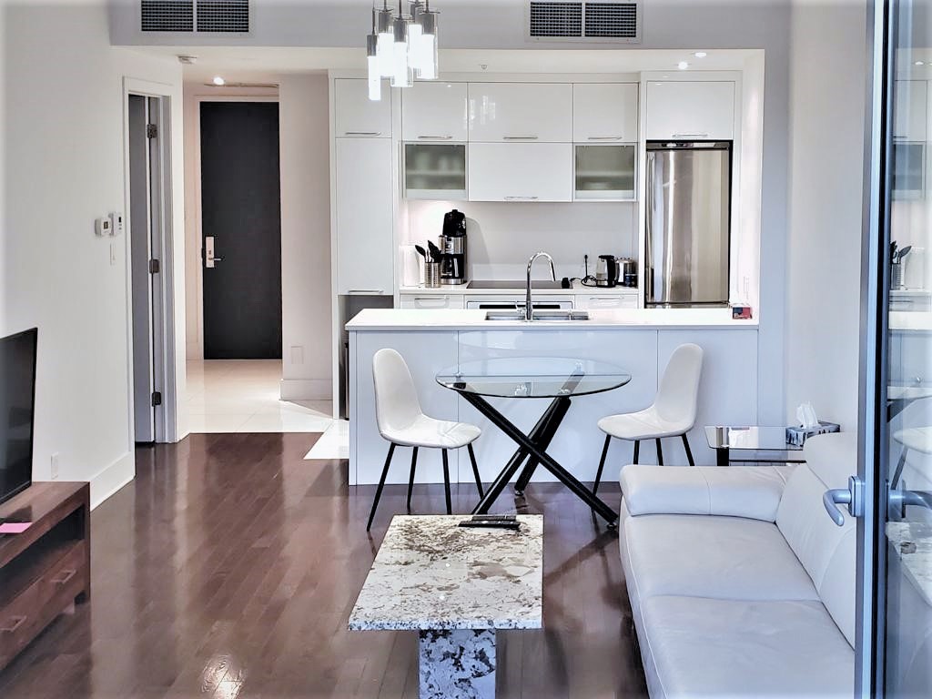 Old Montreal/Vieux-Montréal Furnished Sub Penthouse in Le Solano, Montreal  | Rent It Furnished Rental
